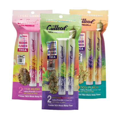 Cutleaf 2g THC-A Preroll - 2 pack