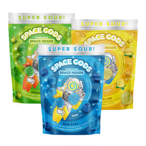 Space Gods 900mg Space Heads Super Sour Gummies