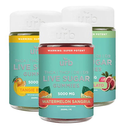 Urb 5000mg Live Sugar THC-A Gummies