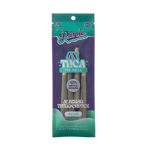 Purple THCA Indoor Flower 4g Pre-Rolls