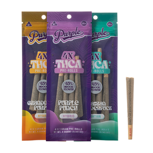 Purple THCA Indoor Flower 4g Pre-Rolls